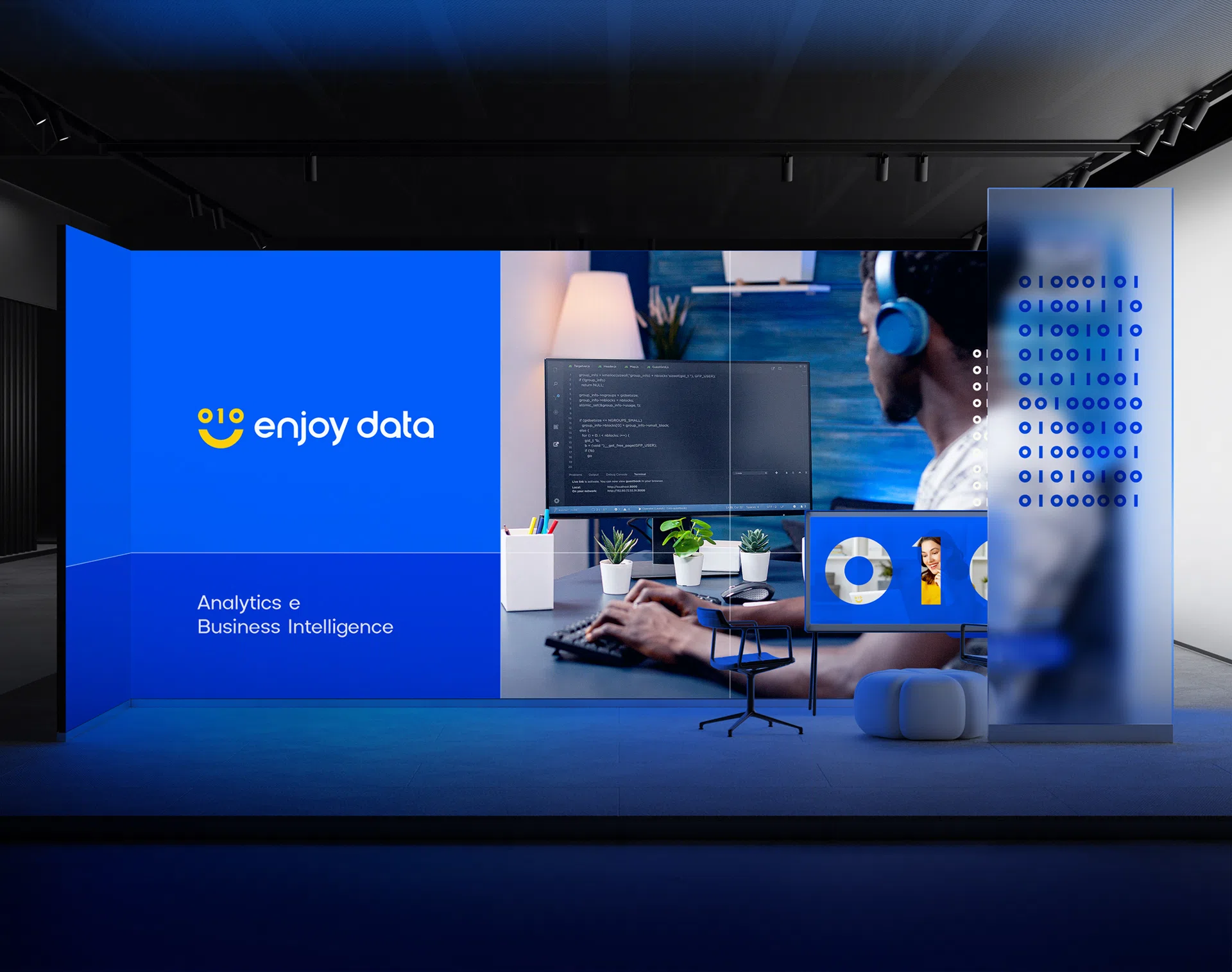 Enjoy Data — painel digital metrô