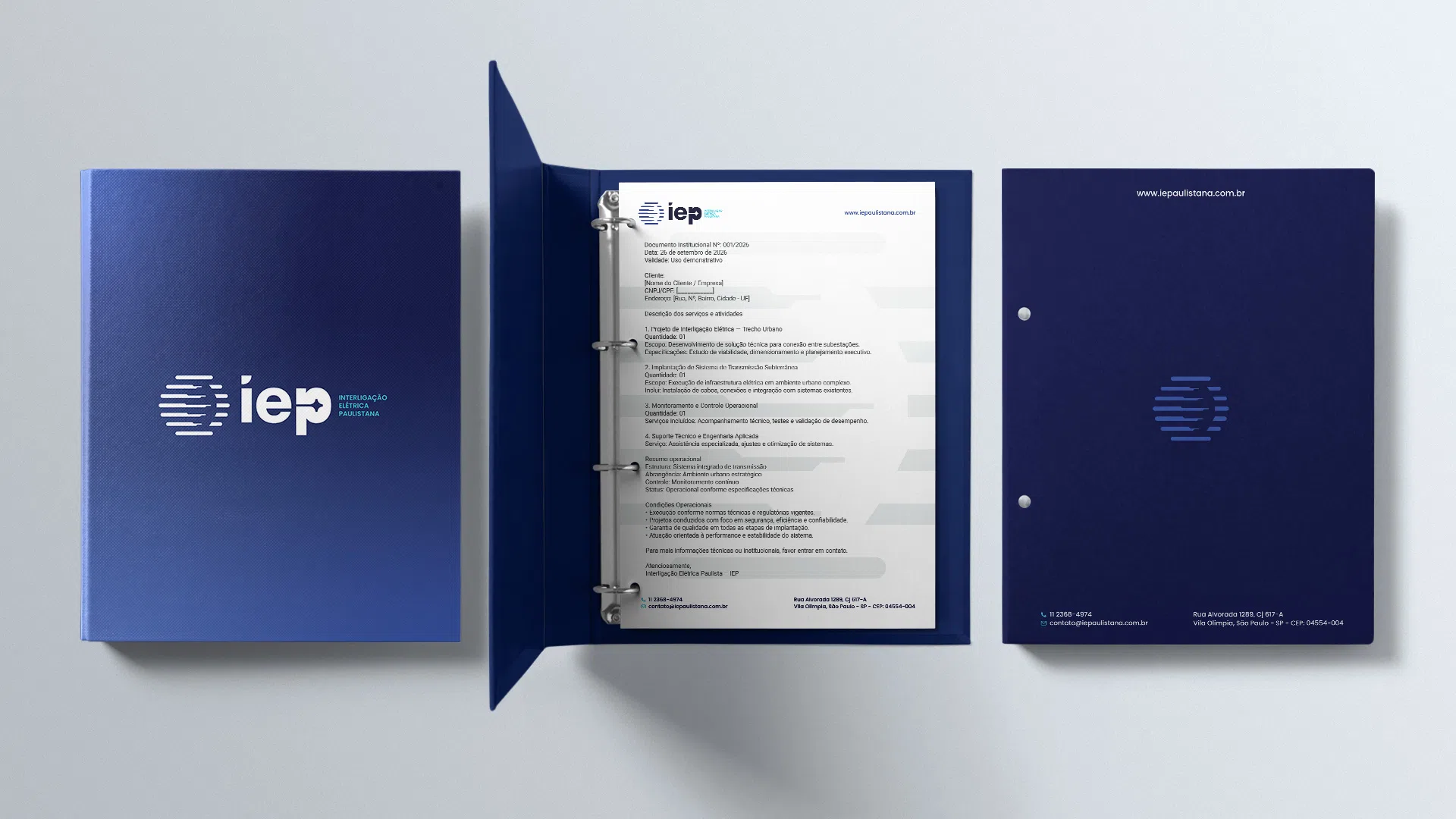 IEP — papelaria institucional completa