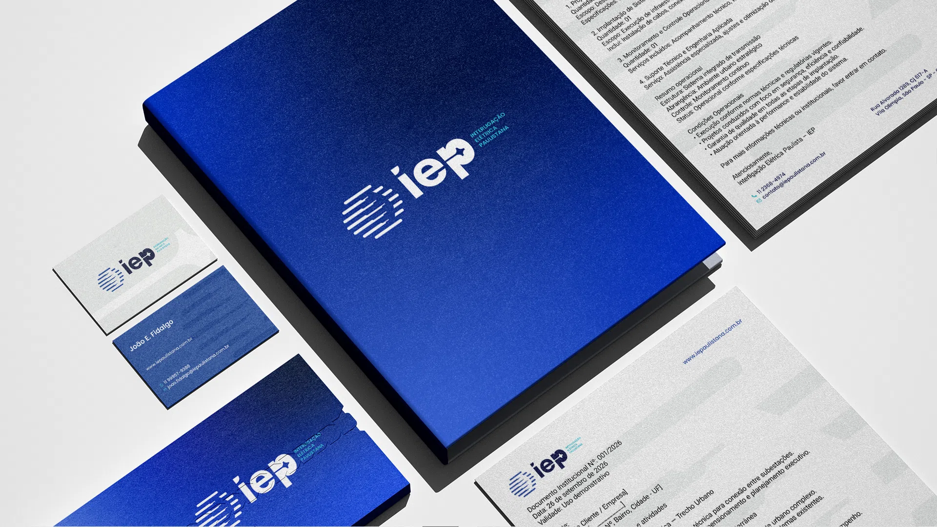 IEP — sistema completo de papelaria
