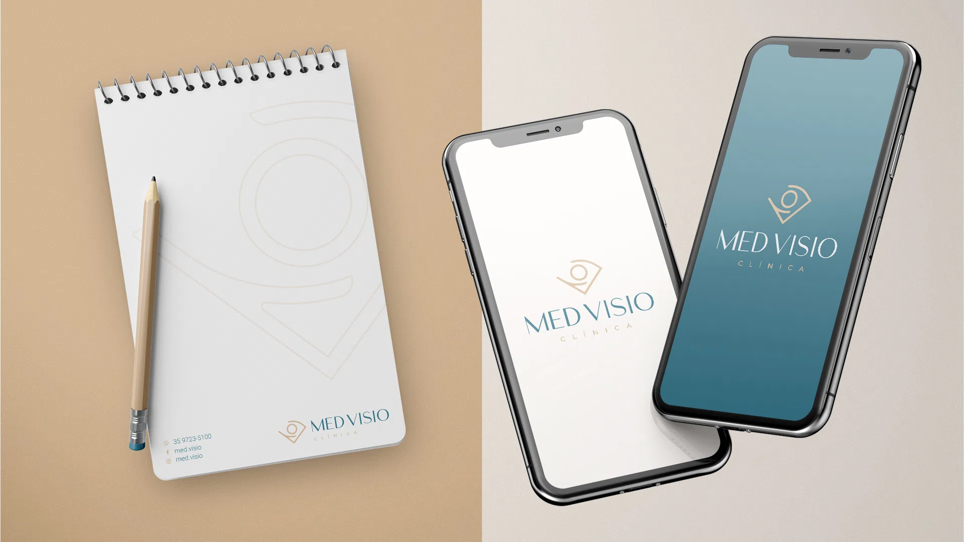 Med Visio — bloco e celular