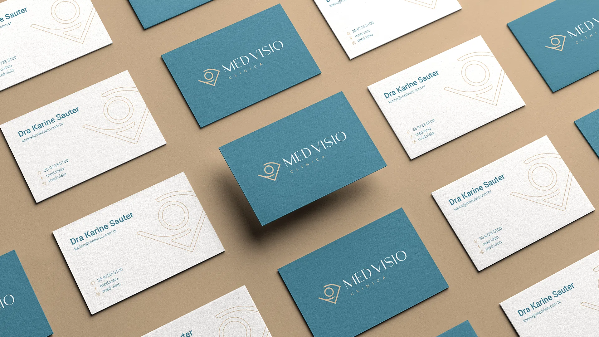 Med Visio — sistema de papelaria
