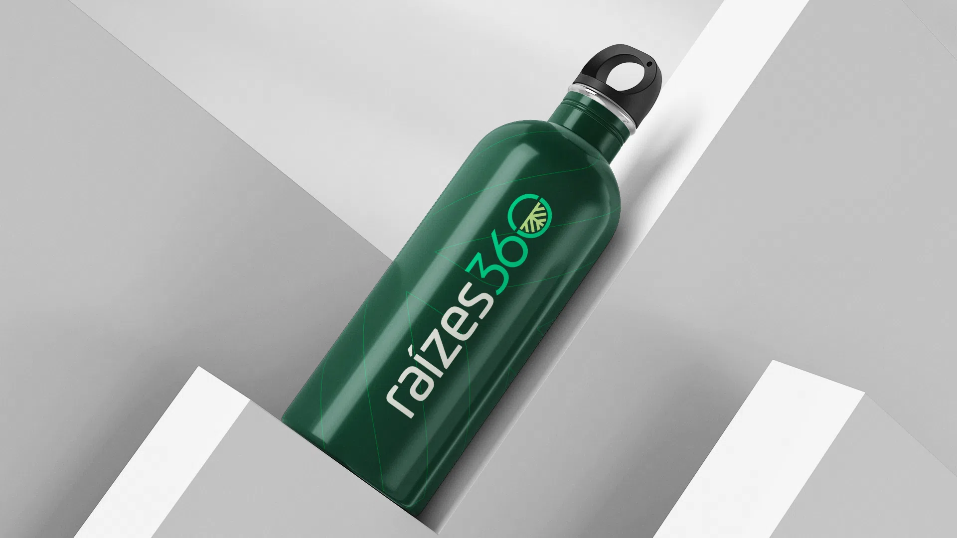 Raízes 360 — versão verde turquesa