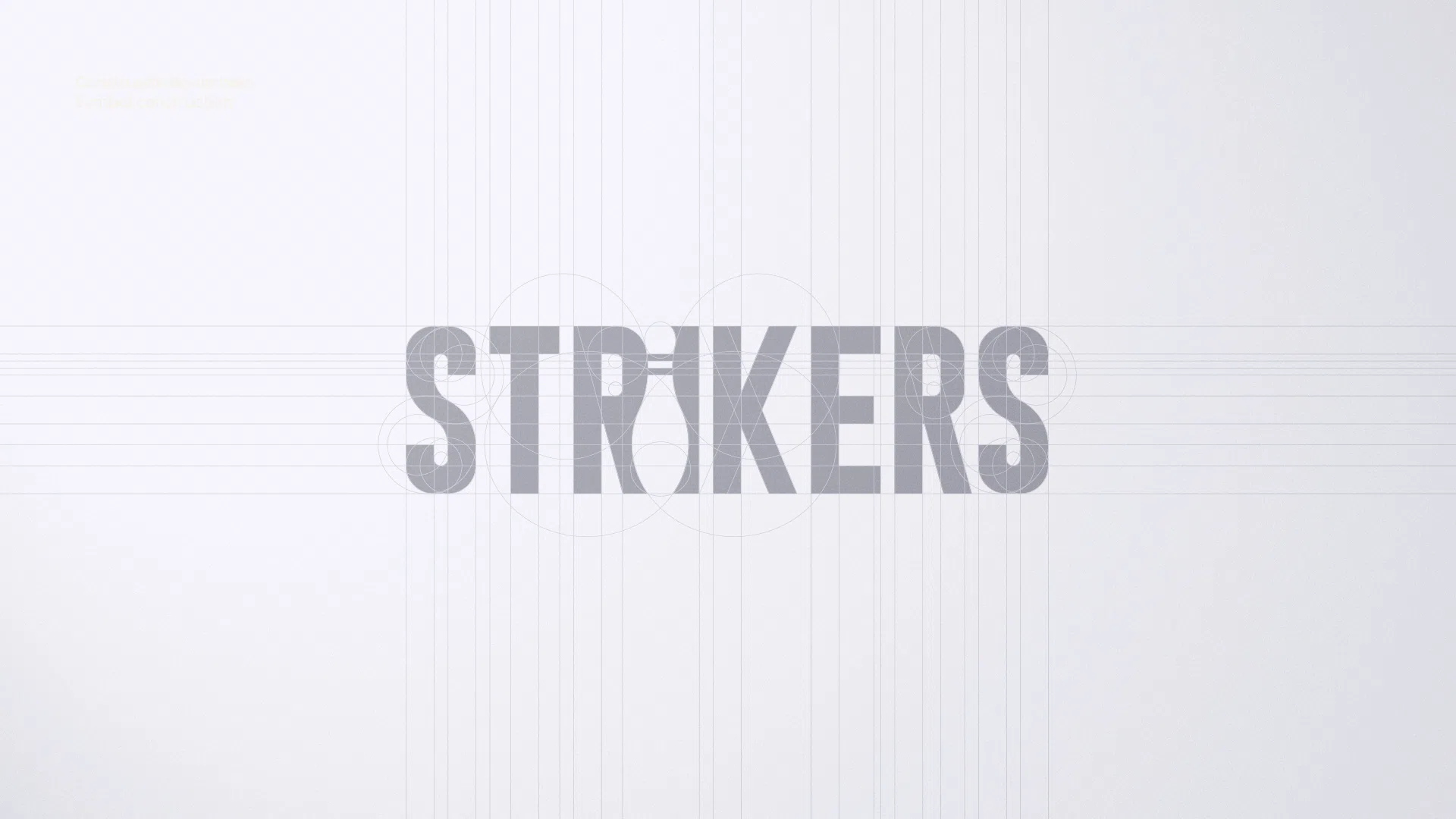 Strikers — construção do logotipo
